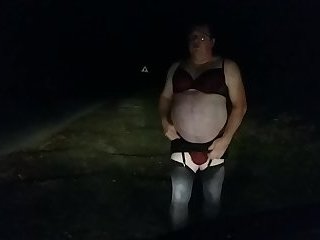 Crossdresser outdoor