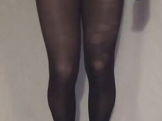 cum on my legs in pantyhose