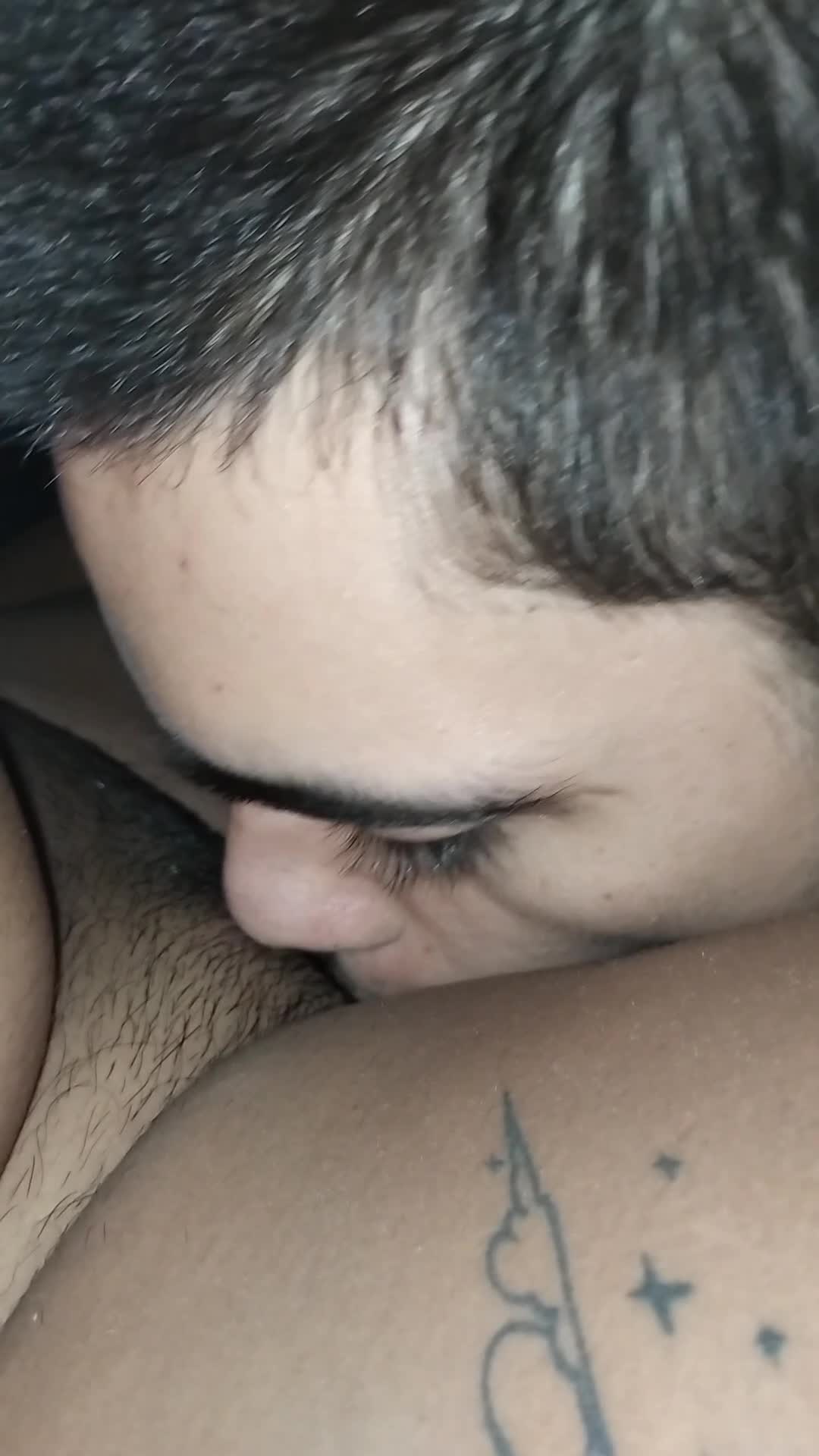 Shemale cumming in her friends mouth