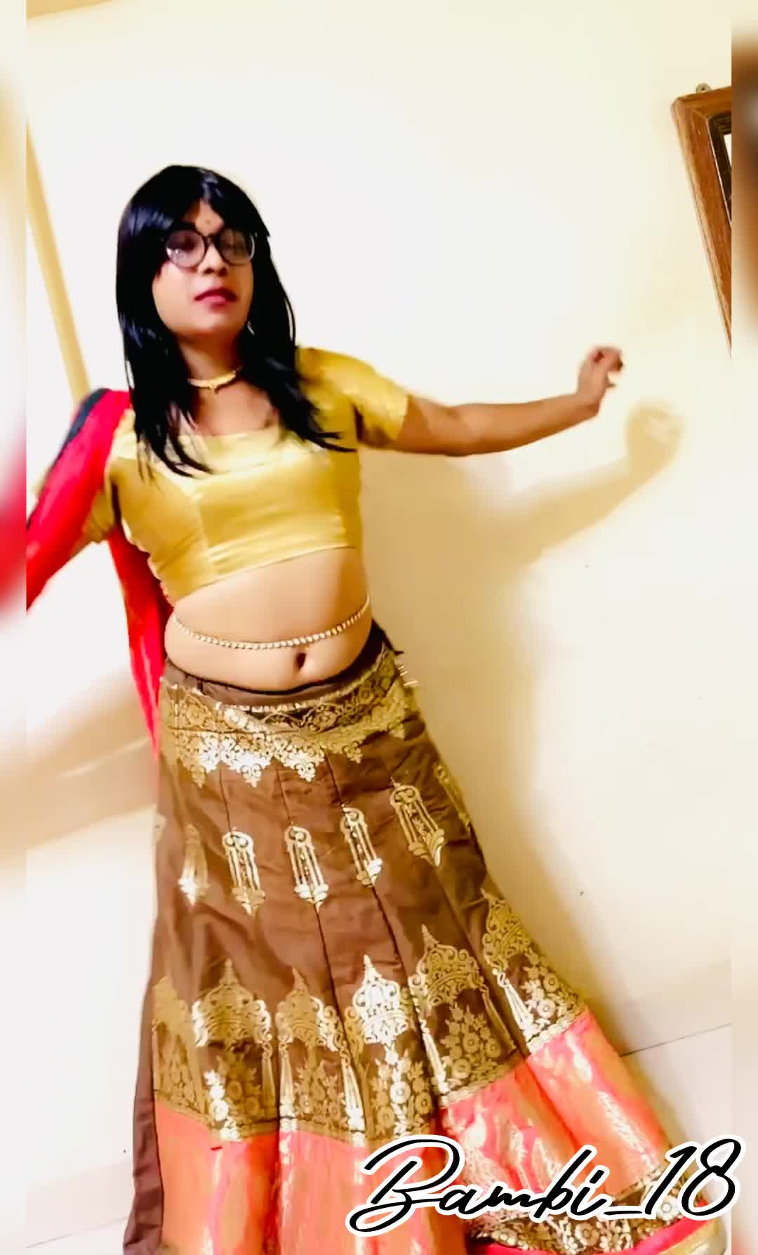 bambi in ghagra choli stripdance